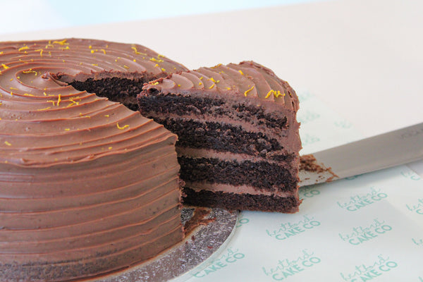 Chocolate Orange Fudge Cake - 8 Inch