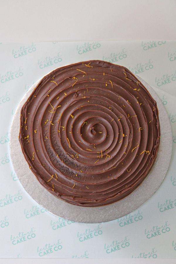 Chocolate Orange Fudge Cake - 8 Inch