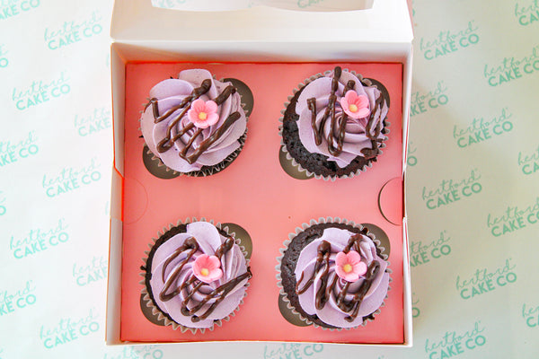 Mother's Day Belgian Chocolate Fudge Cupcakes