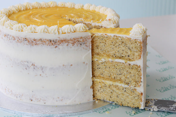 Lemon & Poppyseed Celebration Cake - 8 Inch