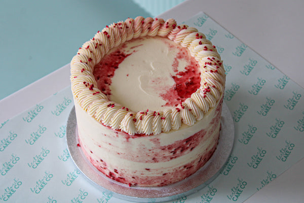 Raspberry Ripple Celebration Cake - 8 Inch